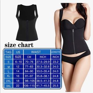 Thermal waist trainer vest NWOT MEDIUM